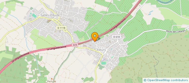 localisation de l'entreprise CJS IMMO  FLEURY