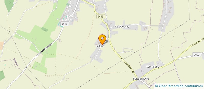localisation de l'entreprise CJS METALLERIE à PREAUX