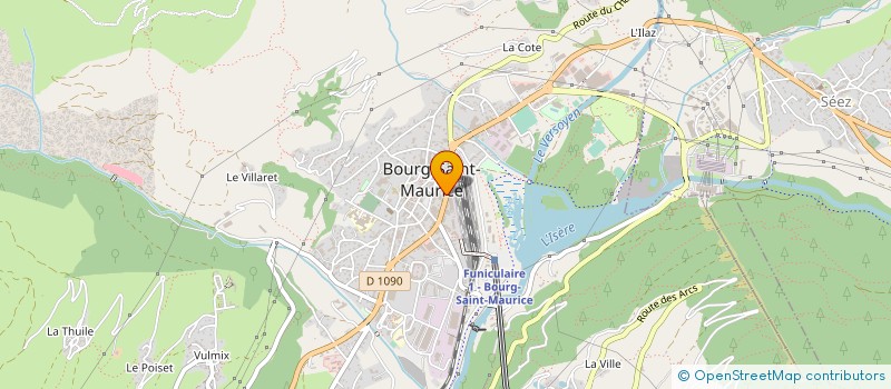 localisation de l'entreprise CJSOFT INFORMATIQUE à BOURG-SAINT-MAURICE
