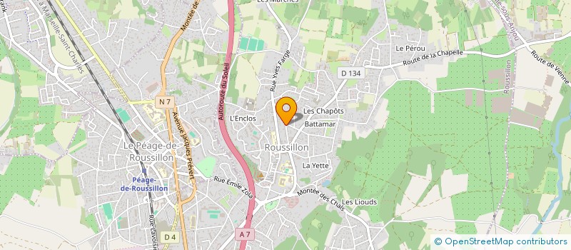 localisation de l'entreprise CJSS  ROUSSILLON