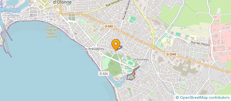 localisation de l'entreprise CJT INVEST à LES SABLES D'OLONNE