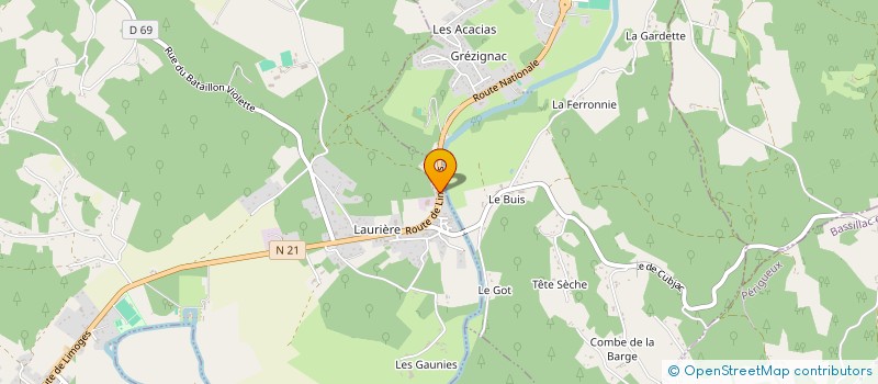 localisation de l'entreprise CJTP 24  ANTONNE-ET-TRIGONANT