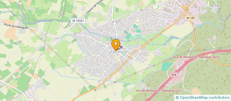localisation de l'entreprise CJV à FABREGUES