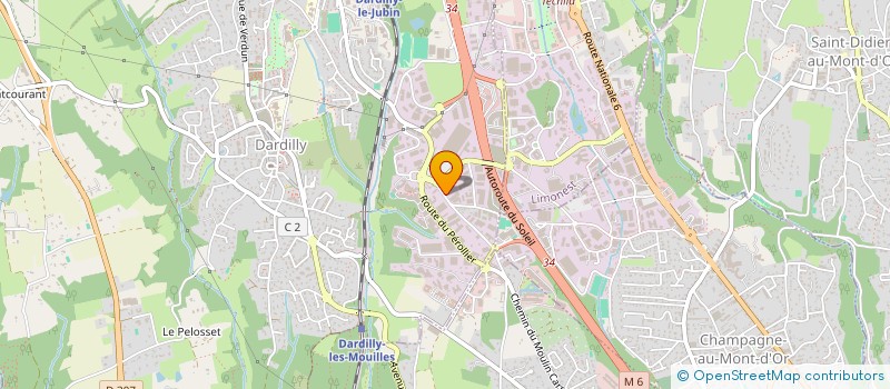 localisation de l'entreprise CJV à DARDILLY