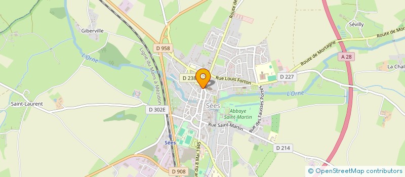 localisation de l'entreprise CJV à SEES