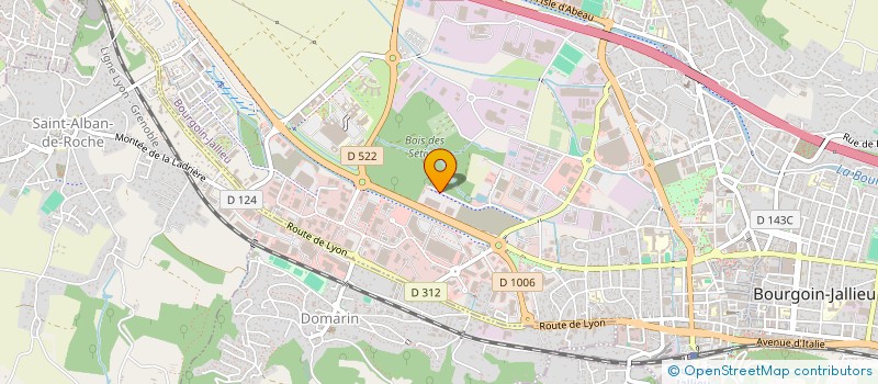 localisation de l'entreprise CJV  BOURGOIN-JALLIEU