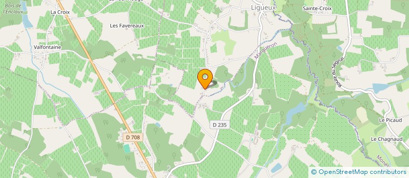 localisation de l'entreprise CJV BERTIN  LIGUEUX