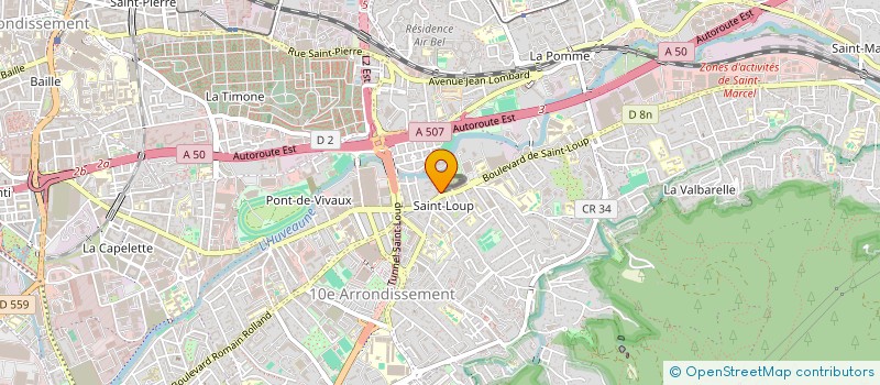 localisation de l'entreprise CJV COIFFURE à MARSEILLE