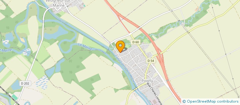 localisation de l'entreprise CJV IMMO  POGNY