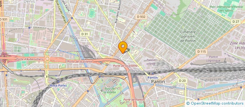 localisation de l'entreprise CJZ à PANTIN