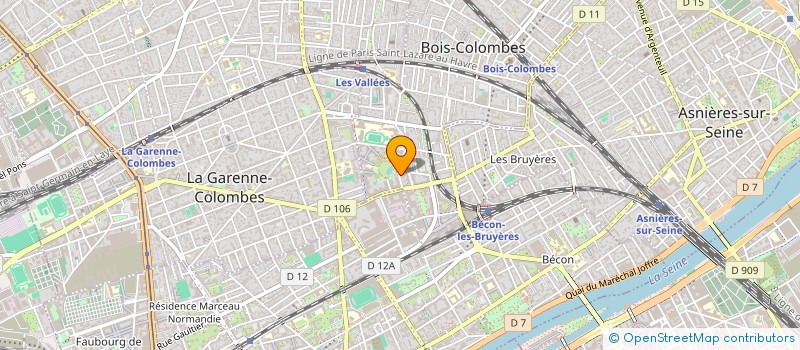 localisation de l'entreprise CK à BOIS-COLOMBES