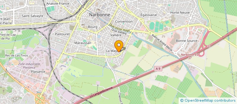 localisation de l'entreprise CK  NARBONNE