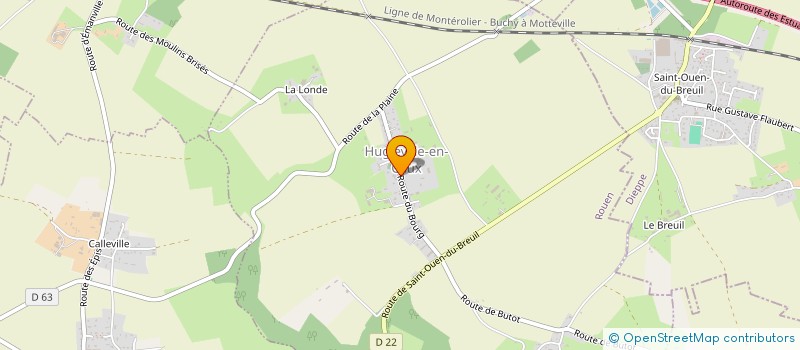 localisation de l'entreprise CK AND CO  HUGLEVILLE-EN-CAUX