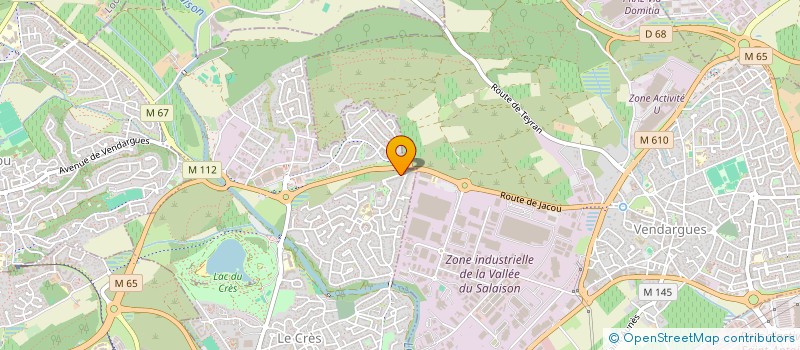 localisation de l'entreprise CK AUTO à LE CRES