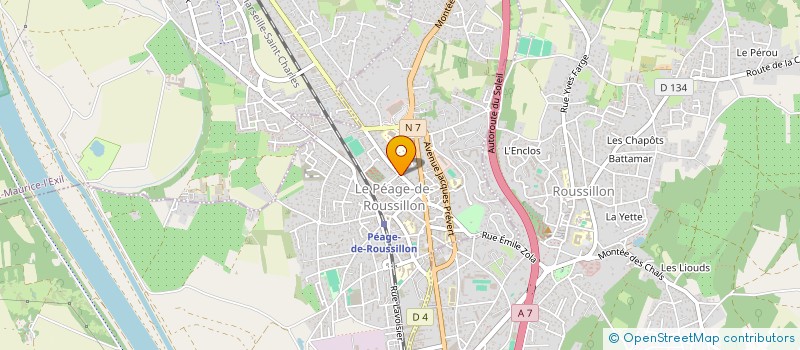 localisation de l'entreprise CK BARBER  LE PEAGE-DE-ROUSSILLON