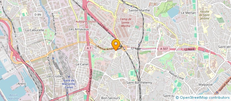 localisation de l'entreprise CK BEAUTE à MARSEILLE