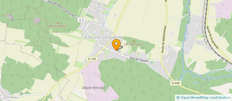 localisation de l'entreprise CK CHAUFFEUR PRIVE à D'HUISON-LONGUEVILLE