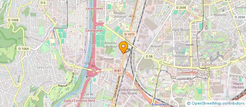 localisation de l'entreprise CK CONCEPT  GRENOBLE