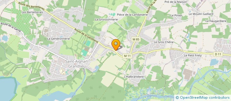 localisation de l'entreprise CK CONCEPTION ET MAITRISE D'UVRE  SAINT-AIGNAN-GRANDLIEU