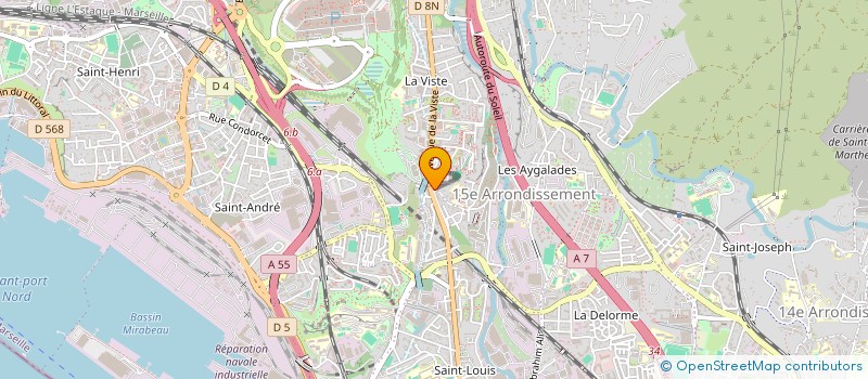 localisation de l'entreprise CK CONSTRUCTION à MARSEILLE