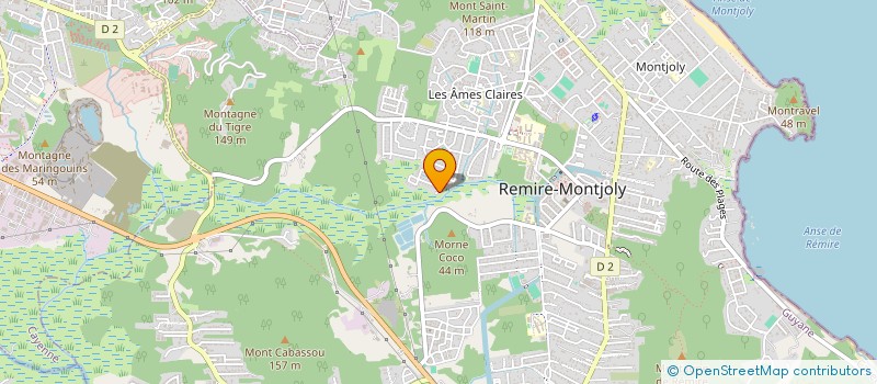 localisation de l'entreprise CK CORPORATION  REMIRE-MONTJOLY