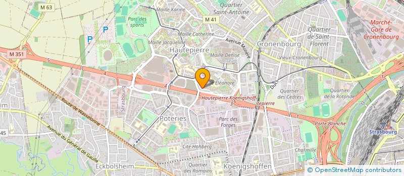 localisation de l'entreprise CK ESPACES VERTS à STRASBOURG