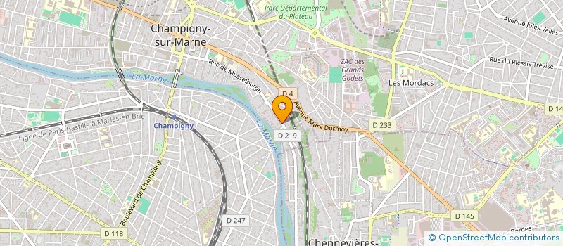 localisation de l'entreprise CK FINANCES à CHAMPIGNY-SUR-MARNE