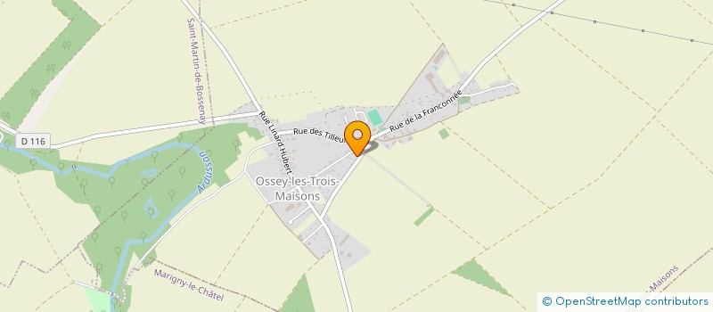 localisation de l'entreprise CK HABITAT  OSSEY-LES-TROIS-MAISONS