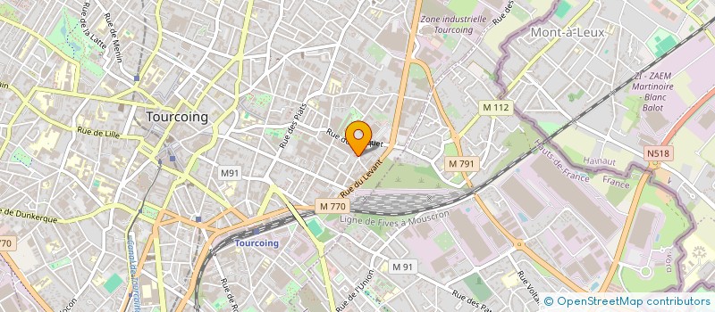 localisation de l'entreprise CK HOLDING  TOURCOING