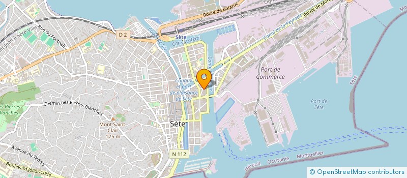 localisation de l'entreprise CK IMMO à SETE