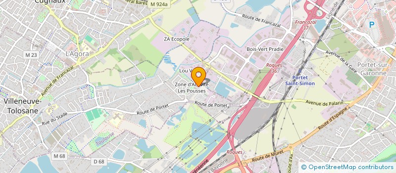 localisation de l'entreprise CK IMMO à VILLENEUVE-TOLOSANE