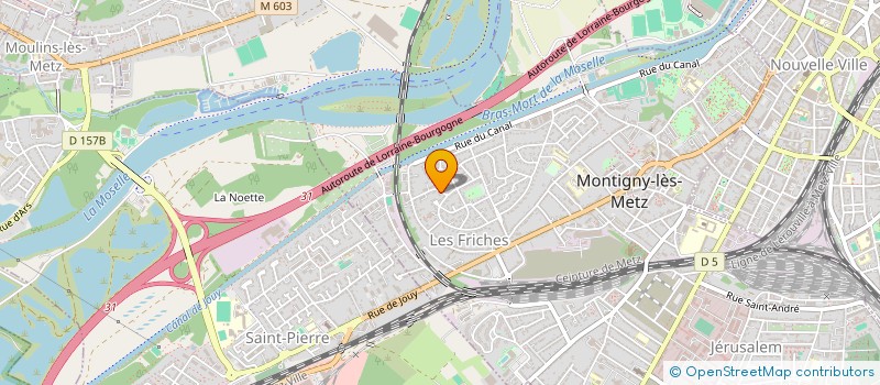 localisation de l'entreprise CK IMMO à MONTIGNY-LES-METZ