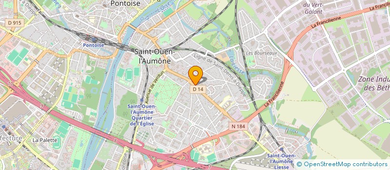 localisation de l'entreprise CK IMMO à SAINT-OUEN-L'AUMONE