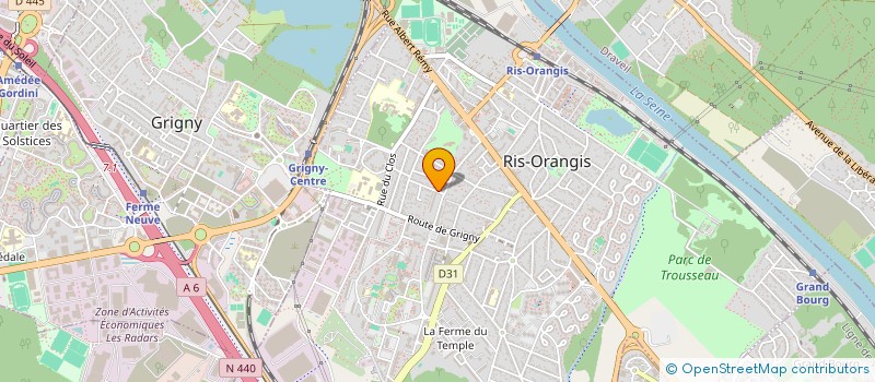localisation de l'entreprise CK IMMO à RIS-ORANGIS