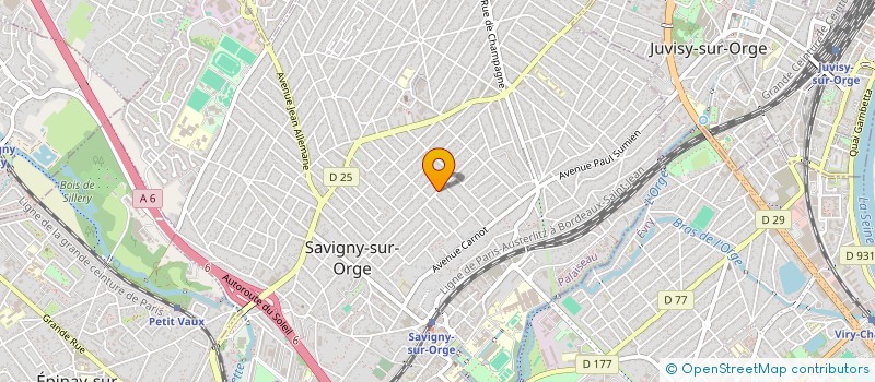 localisation de l'entreprise CK IMMOBILIER à SAVIGNY-SUR-ORGE