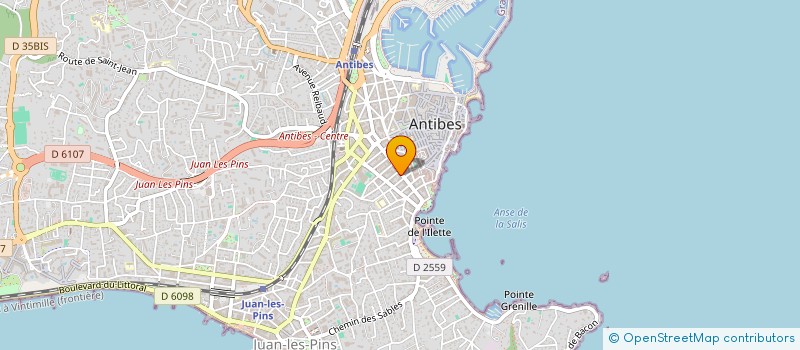 localisation de l'entreprise CK INTERIEUR à ANTIBES