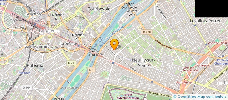 localisation de l'entreprise CK INVESTING à NEUILLY-SUR-SEINE