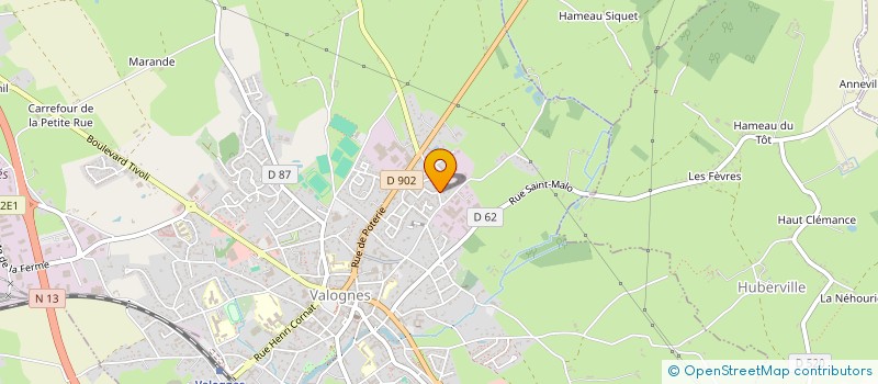 localisation de l'entreprise CK LA RIVIERE  VALOGNES