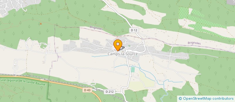 localisation de l'entreprise CK PRINT SIGNA  CAMPS-LA-SOURCE