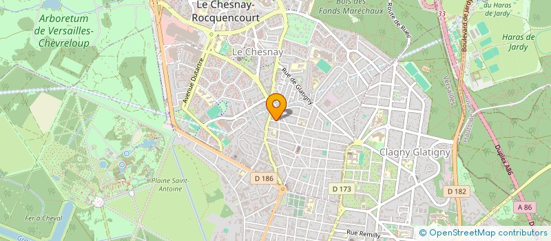 localisation de l'entreprise CK RENOV  LE CHESNAY-ROCQUENCOURT