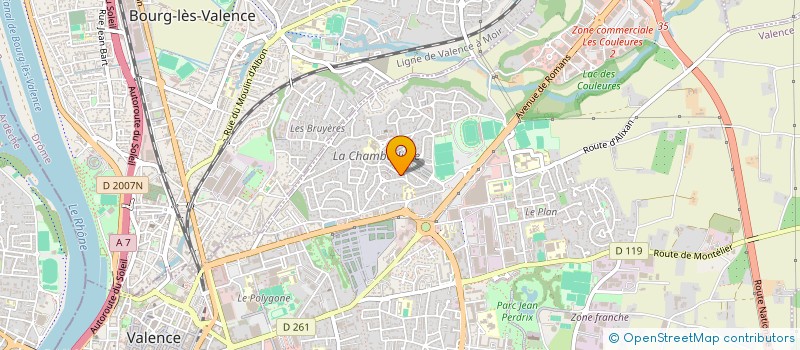 localisation de l'entreprise CK SECURITE PRIVEE à VALENCE