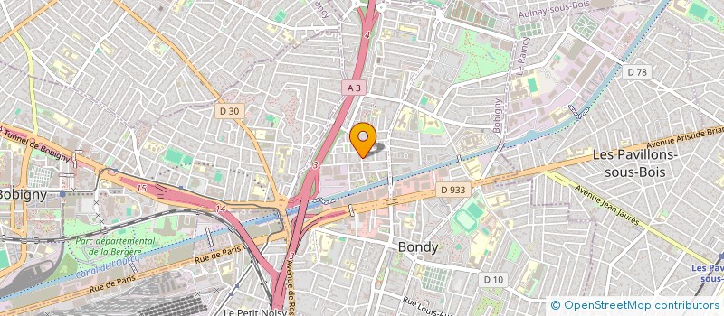 localisation de l'entreprise CK SERVICES  BONDY