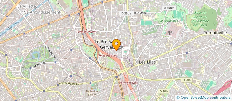 localisation de l'entreprise CK-ST  LE PRE-SAINT-GERVAIS
