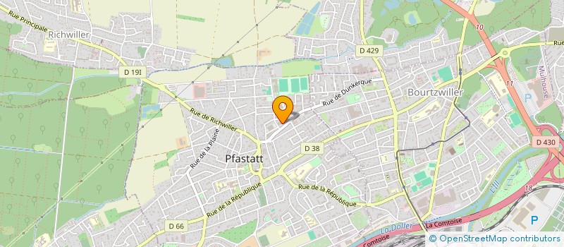 localisation de l'entreprise CK TRANSPORT  PFASTATT