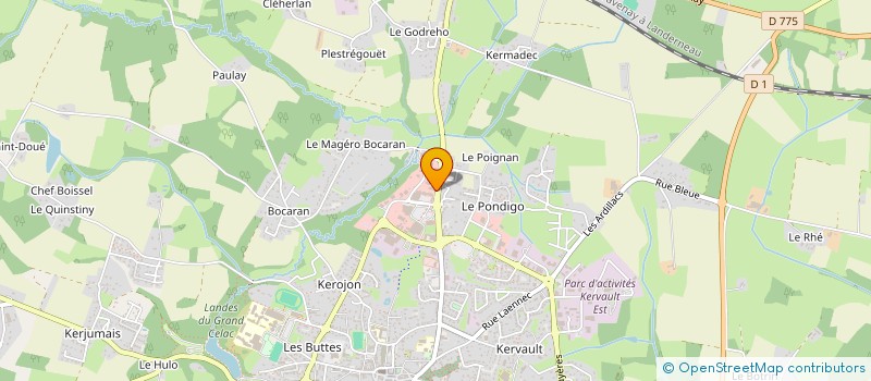 localisation de l'entreprise CK2 INVEST à QUESTEMBERT