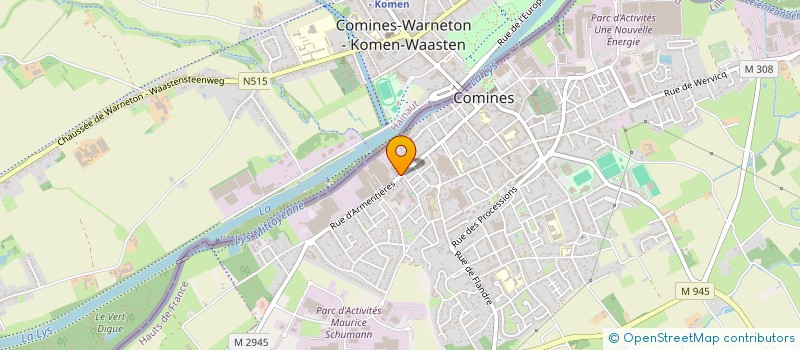 localisation de l'entreprise CKC ELECTRO à COMINES