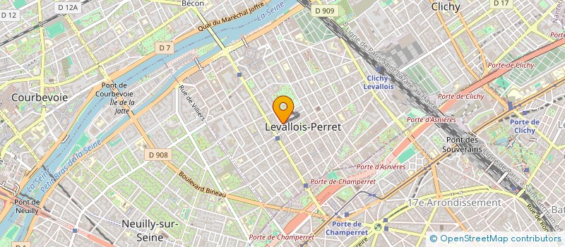 localisation de l'entreprise CKCAPITAL à LEVALLOIS-PERRET