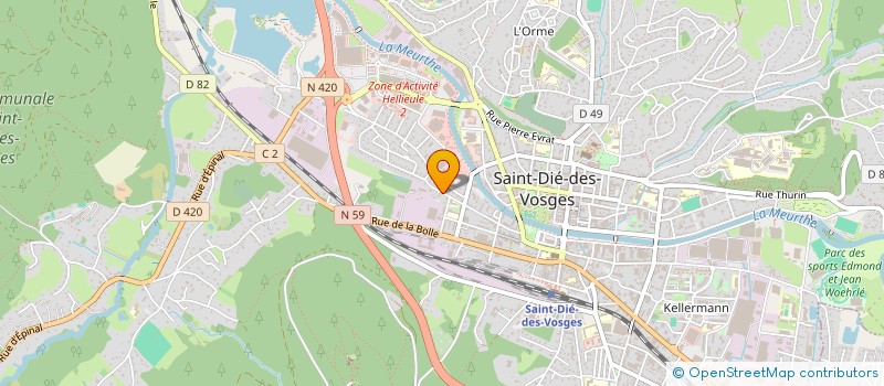 localisation de l'entreprise CKD à SAINT-DIE-DES-VOSGES
