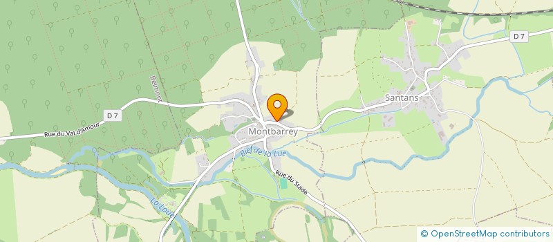 localisation de l'entreprise CKD39  MONTBARREY