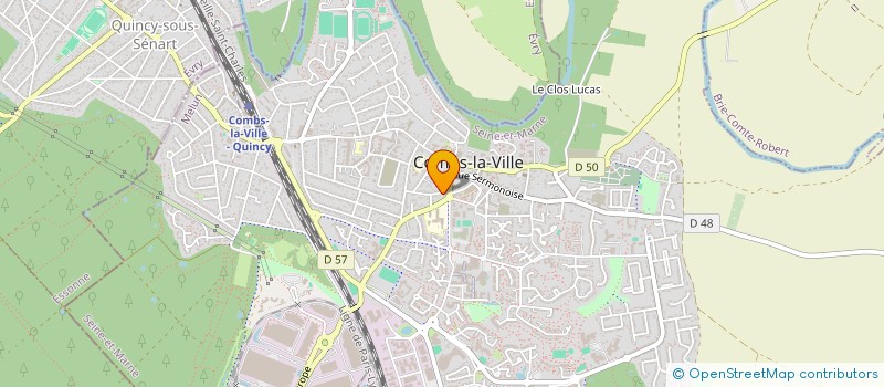 localisation de l'entreprise CKDA-CLUB DE KARATE ET DISCIPLINES ASSOCIEES à COMBS-LA-VILLE